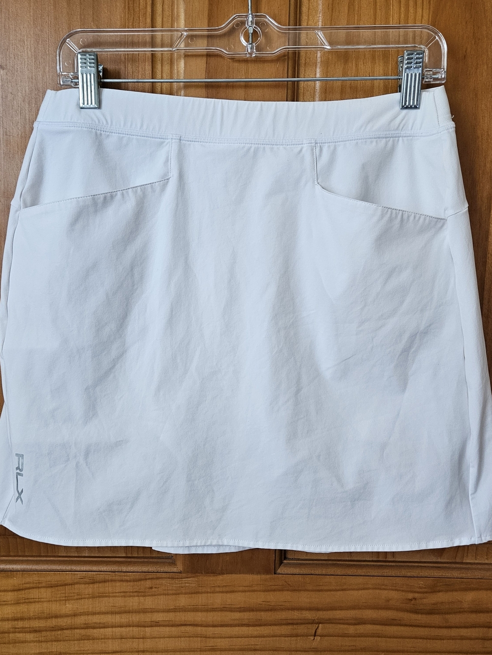 RLX Ralph Lauren White Women's Golf Skort with Front Pockets Womens M Preppy
